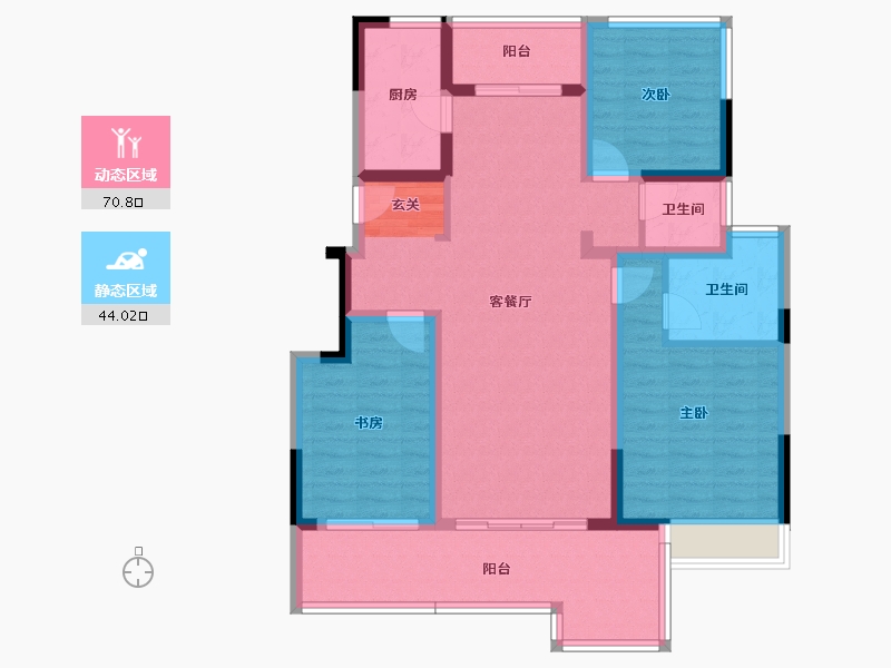 云南省-昆明市-中国滇池花田国际度假区-102.17-户型库-动静分区