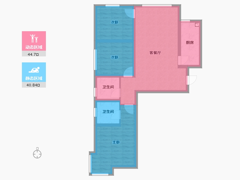 甘肃省-兰州市-天庆天诚丽舍文教楼-75.29-户型库-动静分区