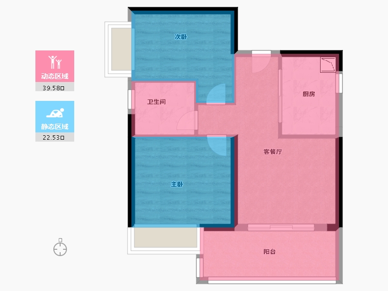 福建省-漳州市-碧桂园花仙府墅-55.20-户型库-动静分区