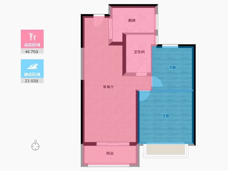 河南省-郑州市-裕华城-62.25-户型库-动静分区