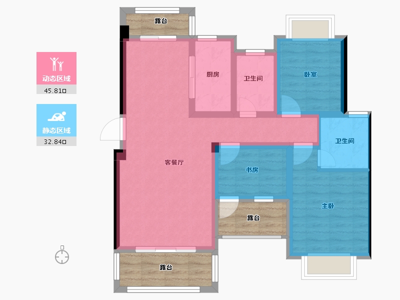 江西省-九江市-学府峰尚-82.04-户型库-动静分区