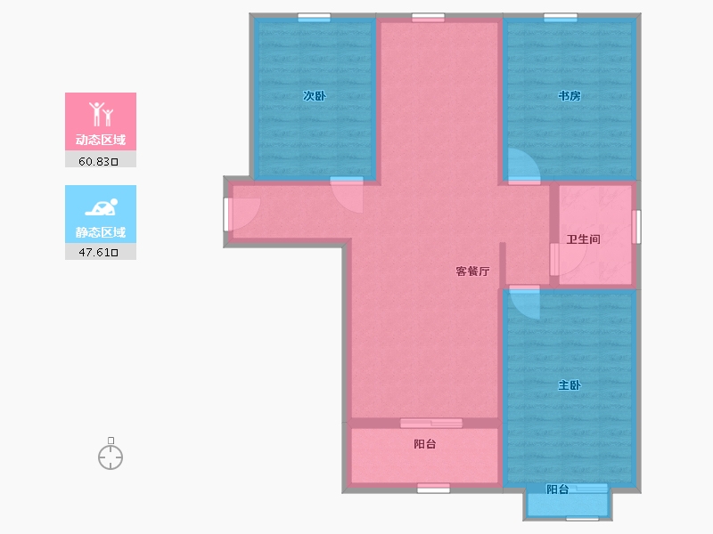 山东省-淄博市-文博苑-97.19-户型库-动静分区