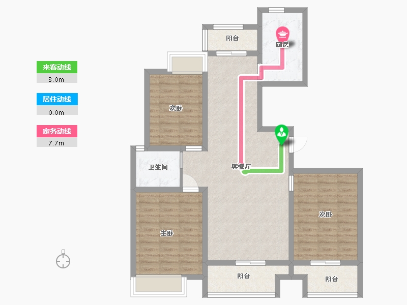 江苏省-盐城市-书香名邸-93.60-户型库-动静线