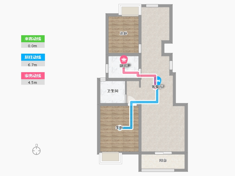 江苏省-盐城市-书香名邸-76.00-户型库-动静线