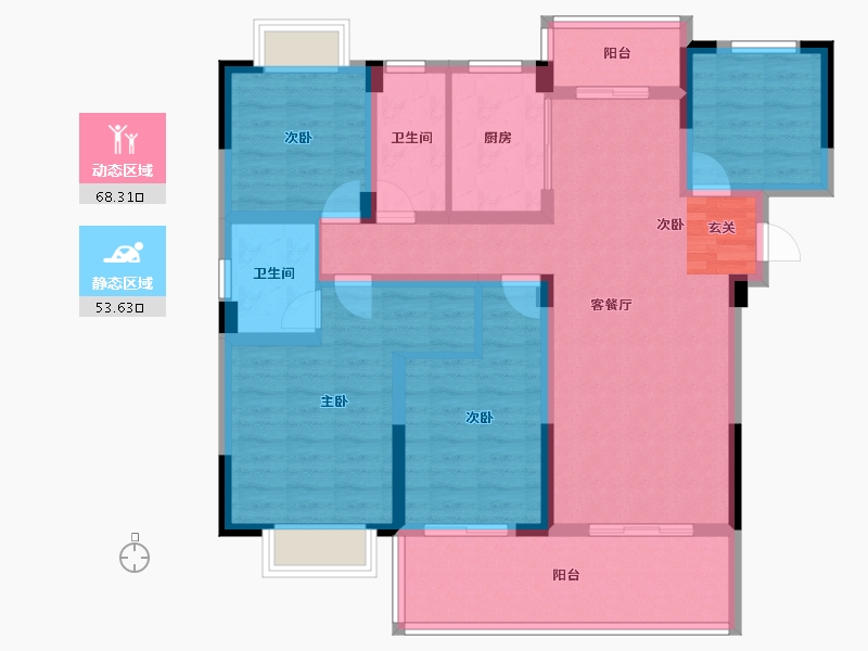 江西省-上饶市-新洲悦城-108.01-户型库-动静分区