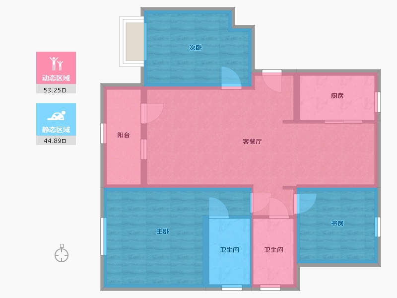 山东省-青岛市-保利开投徕卡公园-87.01-户型库-动静分区