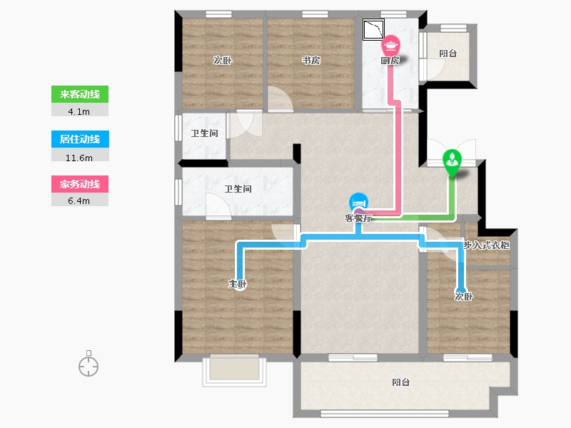 江苏省-淮安市-融侨・悦城-110.40-户型库-动静线