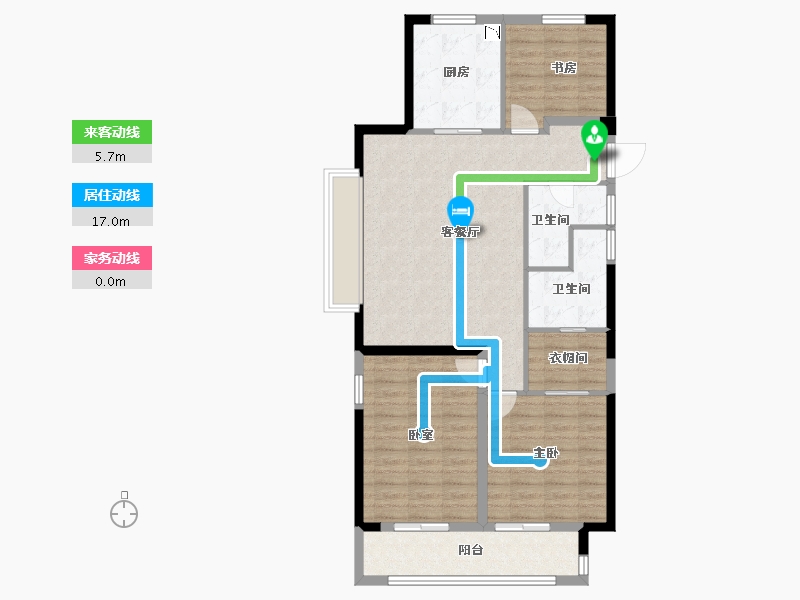 江西省-九江市-祥生中城・君临府-94.57-户型库-动静线