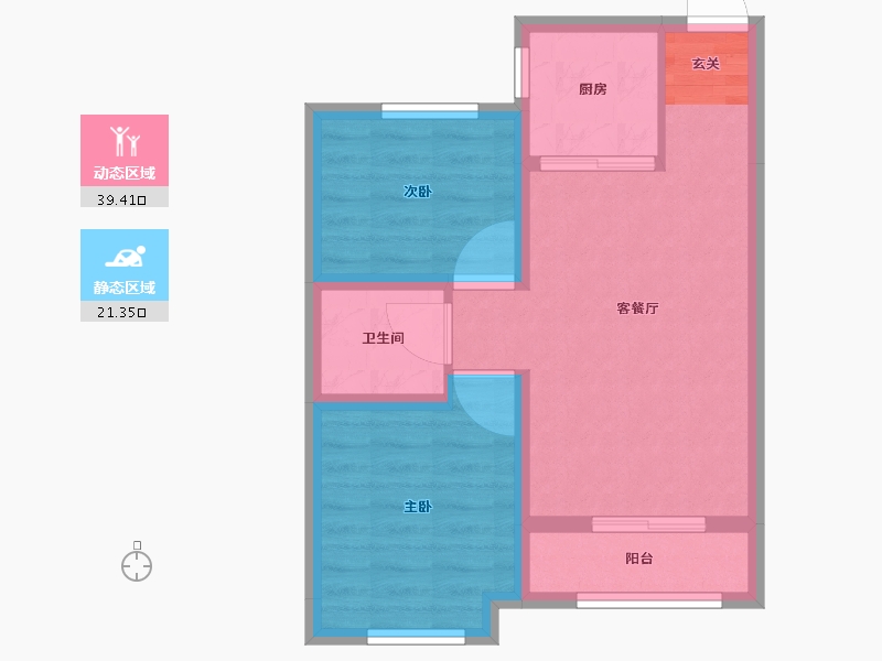 山东省-临沂市-卓新江来-53.78-户型库-动静分区