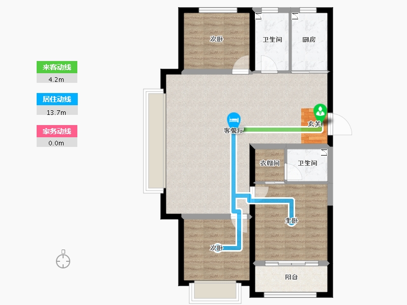 山东省-临沂市-卓新江来-90.30-户型库-动静线