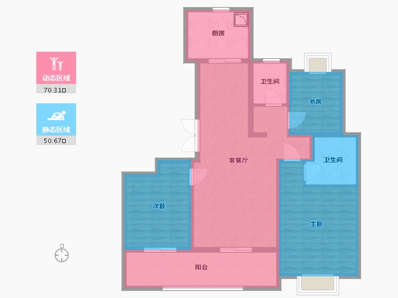 浙江省-嘉兴市-江南国际城-108.00-户型库-动静分区