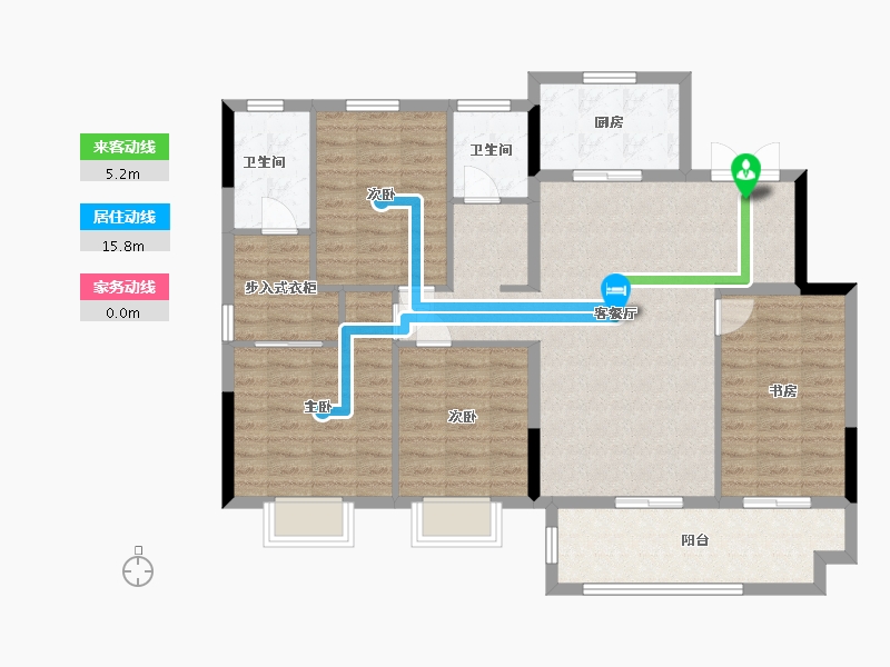 江苏省-淮安市-融侨・悦城-108.00-户型库-动静线