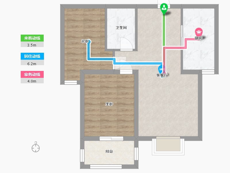 河北省-保定市-卓正上东区-58.40-户型库-动静线