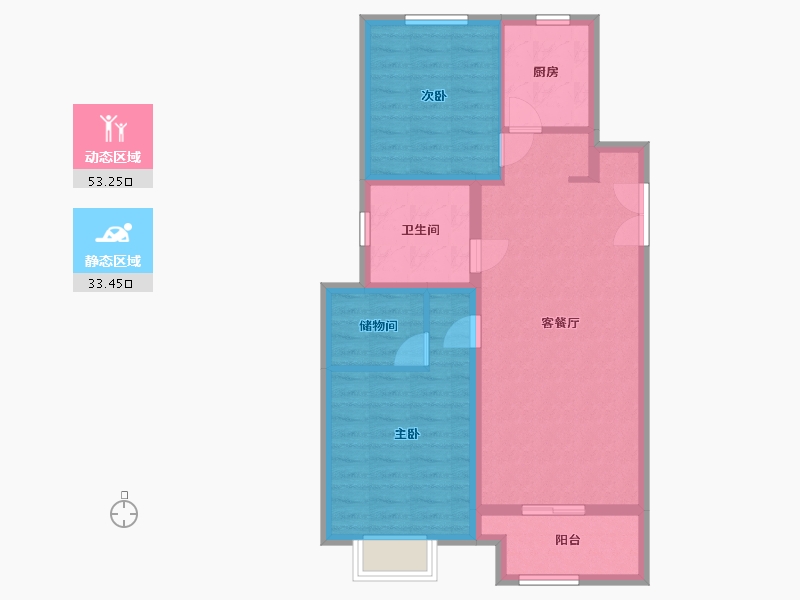 河北省-保定市-学苑新城-77.56-户型库-动静分区