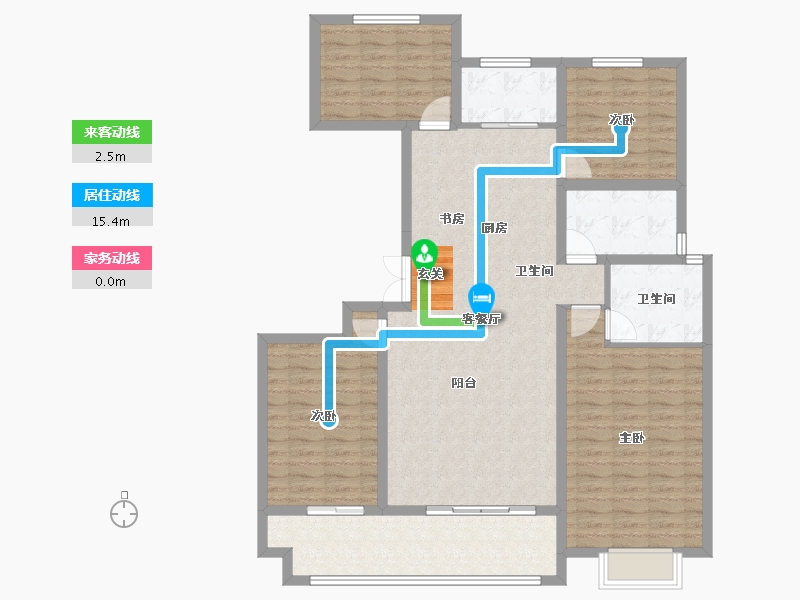 山东省-临沂市-远通香麓院-122.49-户型库-动静线