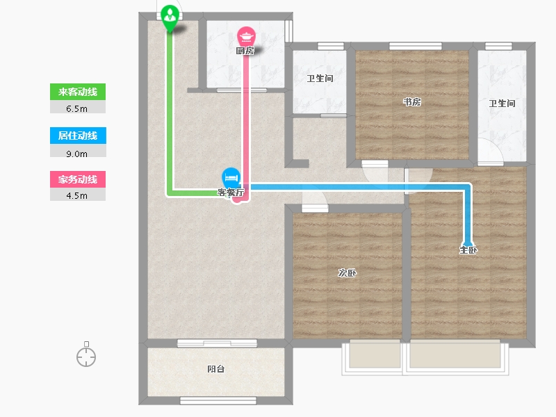 山东省-菏泽市-洪盛锦绣城-100.01-户型库-动静线