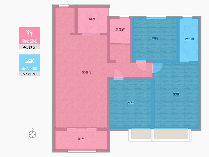 山东省-菏泽市-洪盛锦绣城-100.01-户型库-动静分区