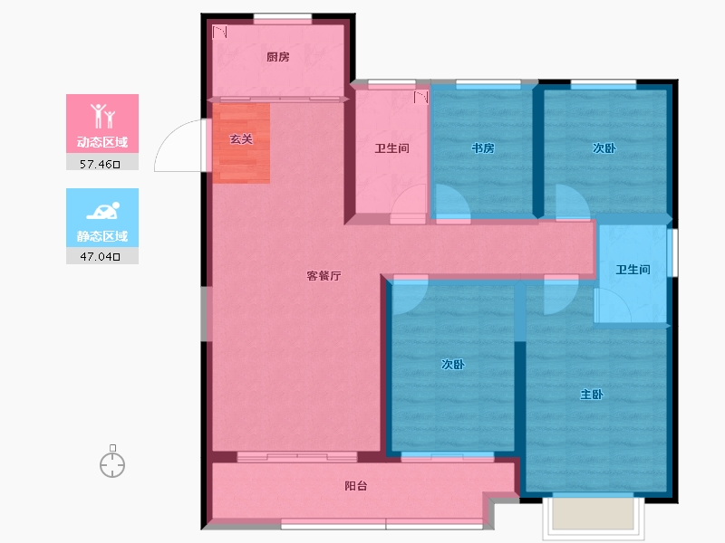 山东省-临沂市-卓新江来-93.01-户型库-动静分区