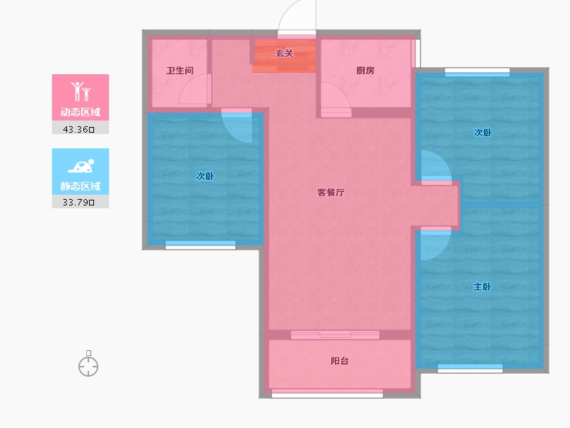 山东省-临沂市-卓新江来-68.37-户型库-动静分区