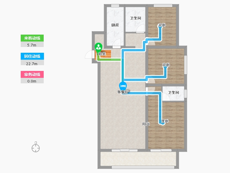 山东省-临沂市-远通香麓院-106.41-户型库-动静线