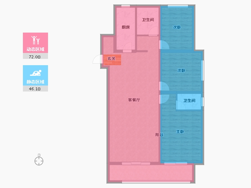 山东省-临沂市-远通香麓院-106.41-户型库-动静分区