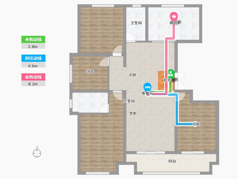 山东省-临沂市-远通香麓院-136.01-户型库-动静线