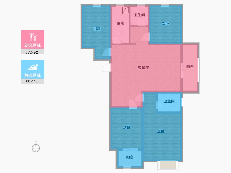 河南省-商丘市-润弘中堂-109.58-户型库-动静分区