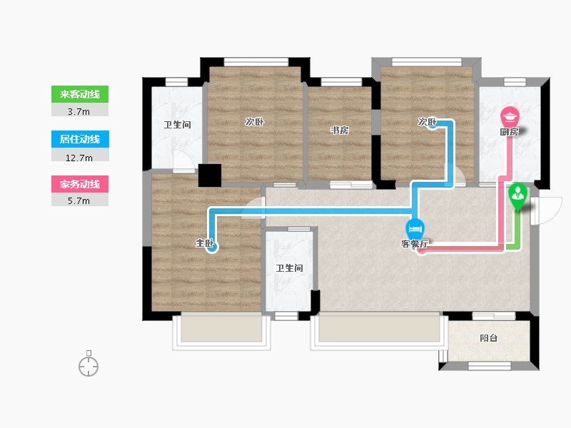 福建省-厦门市-万科金域缇香-72.00-户型库-动静线