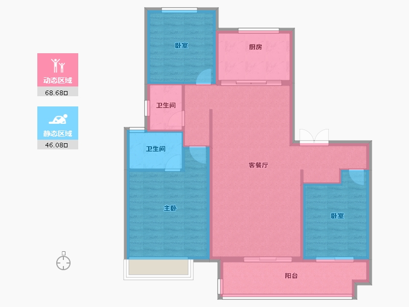 山东省-济宁市-城投瑞马锦府-104.00-户型库-动静分区