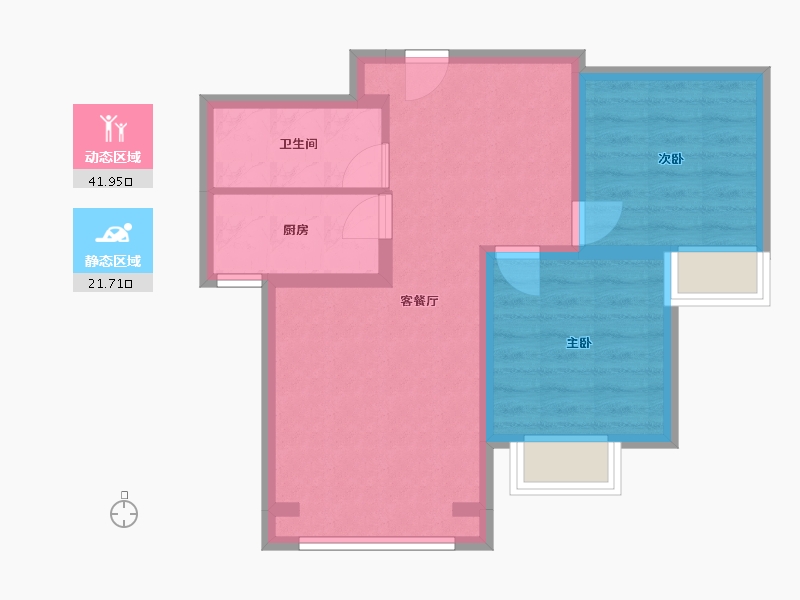 甘肃省-兰州市-天庆天诚丽舍文教楼-56.14-户型库-动静分区