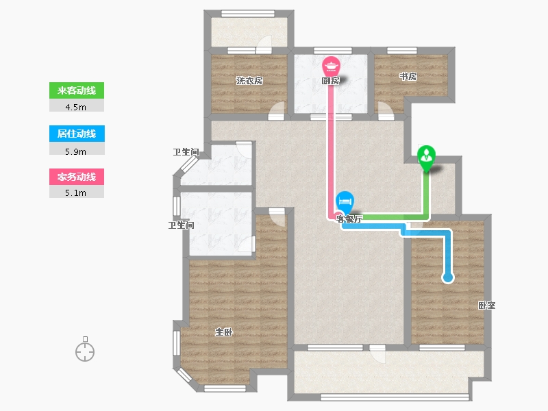 山东省-济宁市-城投瑞马锦府-113.59-户型库-动静线