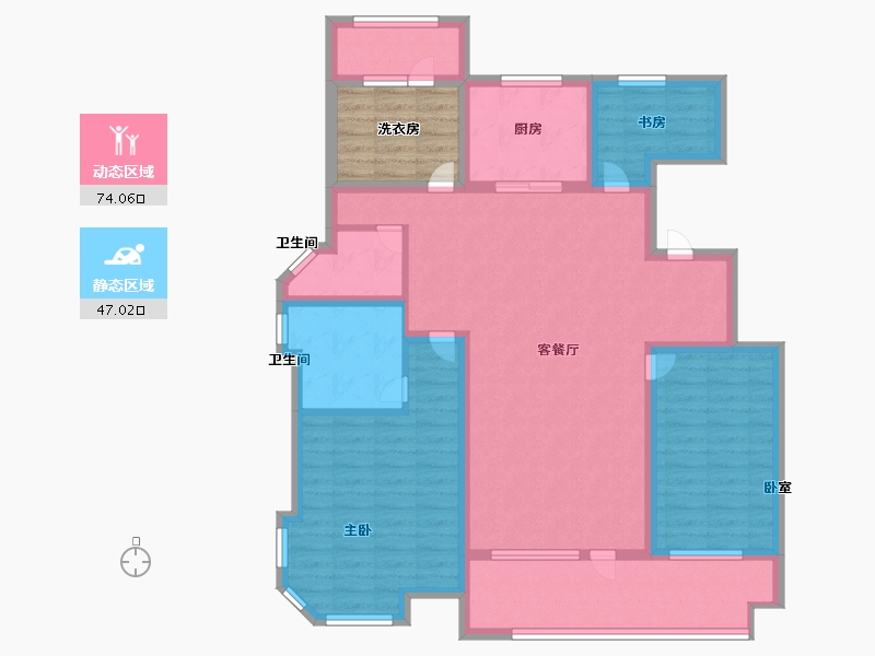 山东省-济宁市-城投瑞马锦府-113.59-户型库-动静分区