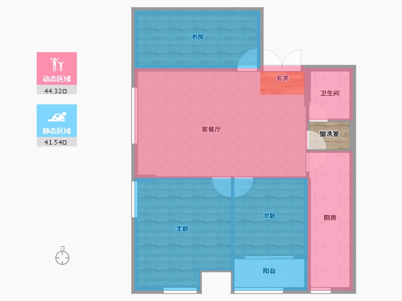 山东省-临沂市-青棠湾-79.53-户型库-动静分区