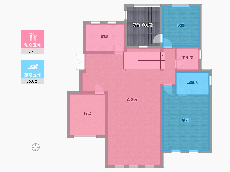 新疆维吾尔自治区-乌鲁木齐市-一龙半岛.-124.47-户型库-动静分区