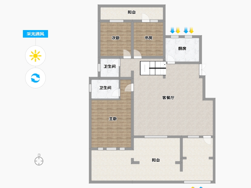 新疆维吾尔自治区-乌鲁木齐市-一龙半岛.-167.36-户型库-采光通风