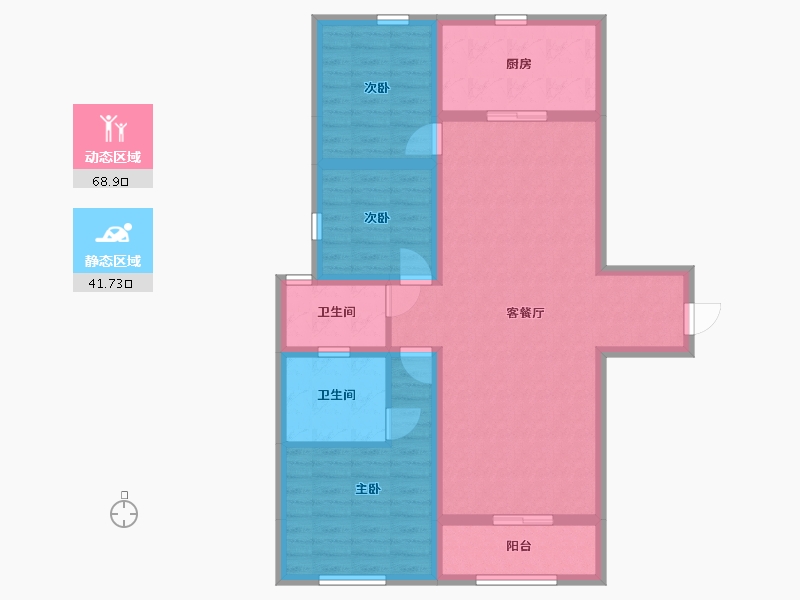 湖北省-荆州市-湖北华中农商城-98.82-户型库-动静分区