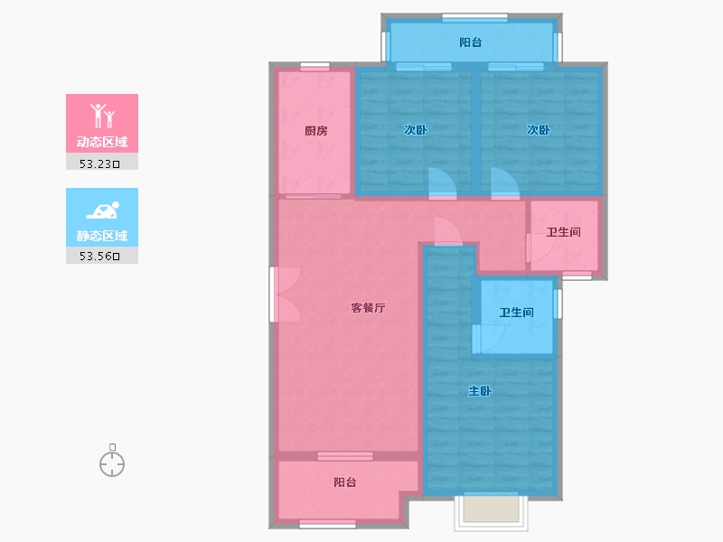 河南省-平顶山市-建业春天里-95.00-户型库-动静分区