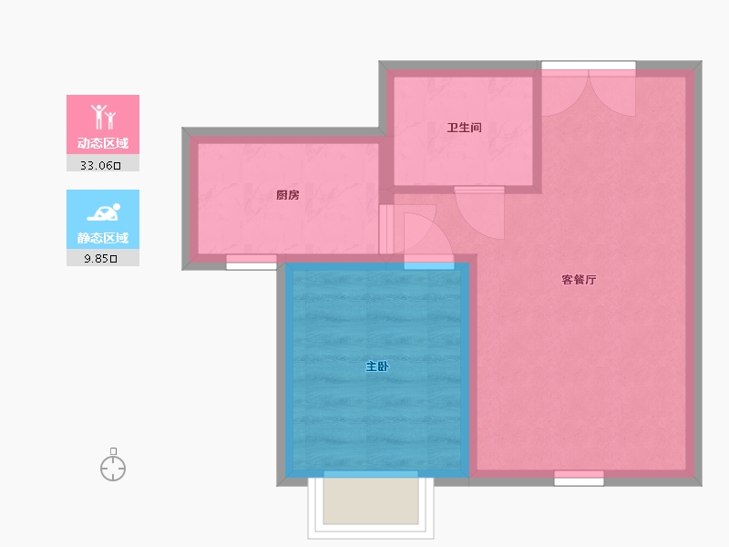 新疆维吾尔自治区-乌鲁木齐市-天山绿洲-38.00-户型库-动静分区