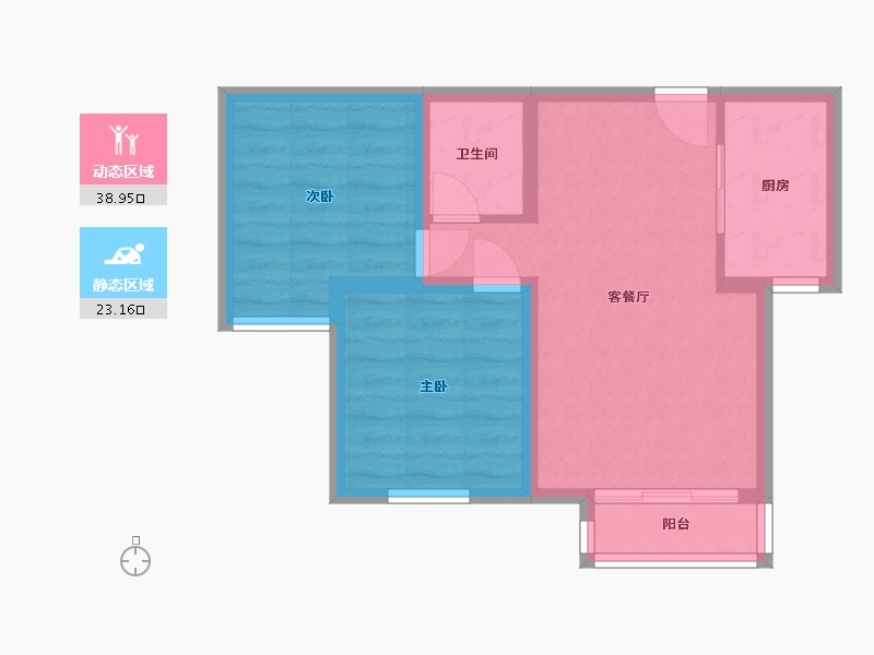 河北省-沧州市-天河尚品-55.05-户型库-动静分区