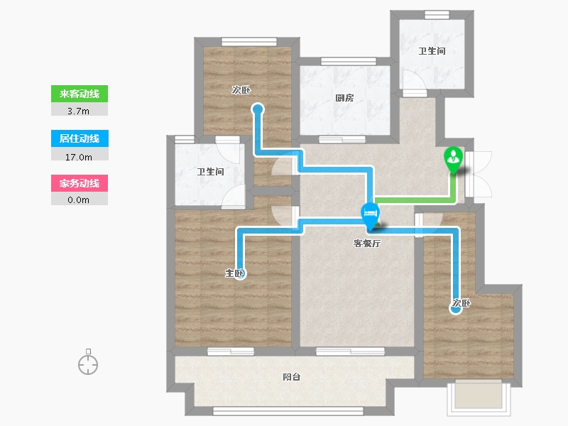 河南省-郑州市-正荣御首府-80.47-户型库-动静线