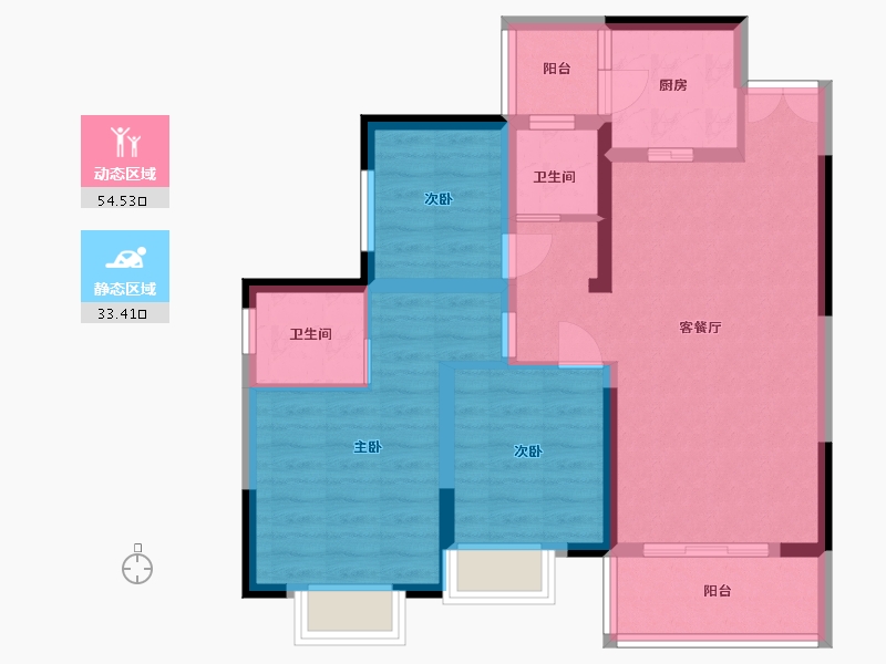 四川省-巴中市-御景湾-77.62-户型库-动静分区