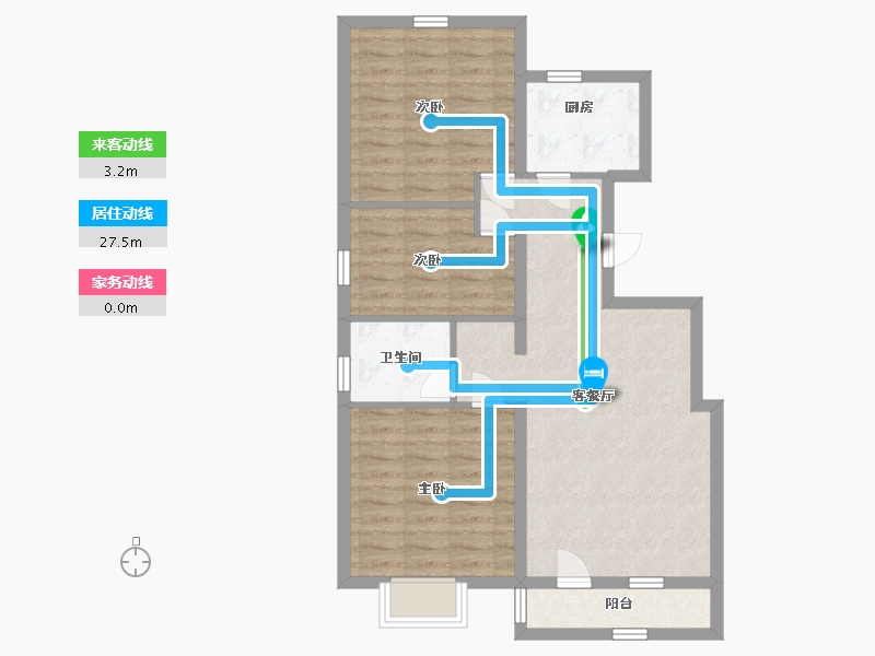 河北省-廊坊市-中央城-76.80-户型库-动静线