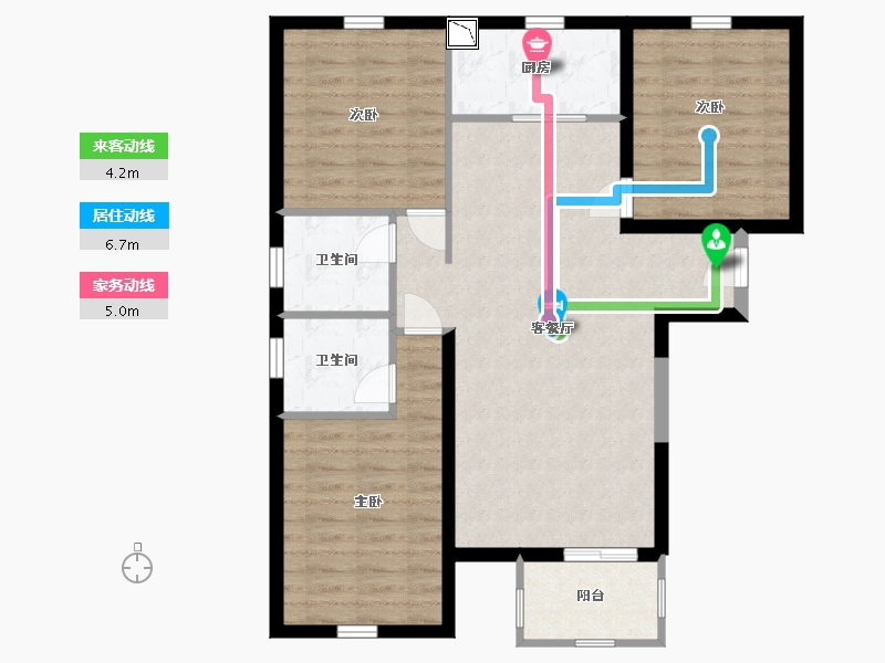 河北省-廊坊市-东方丽城-87.20-户型库-动静线