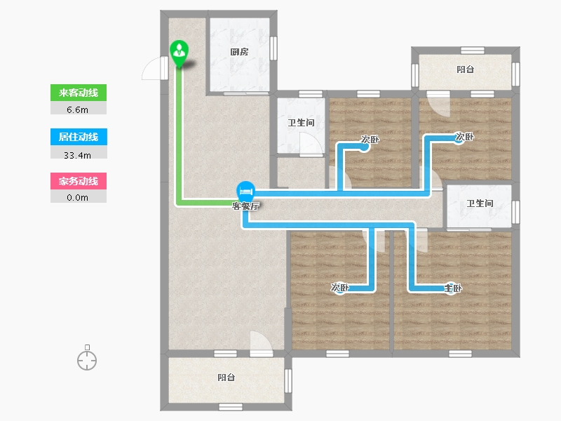 湖北省-咸宁市-金色海湾-114.96-户型库-动静线