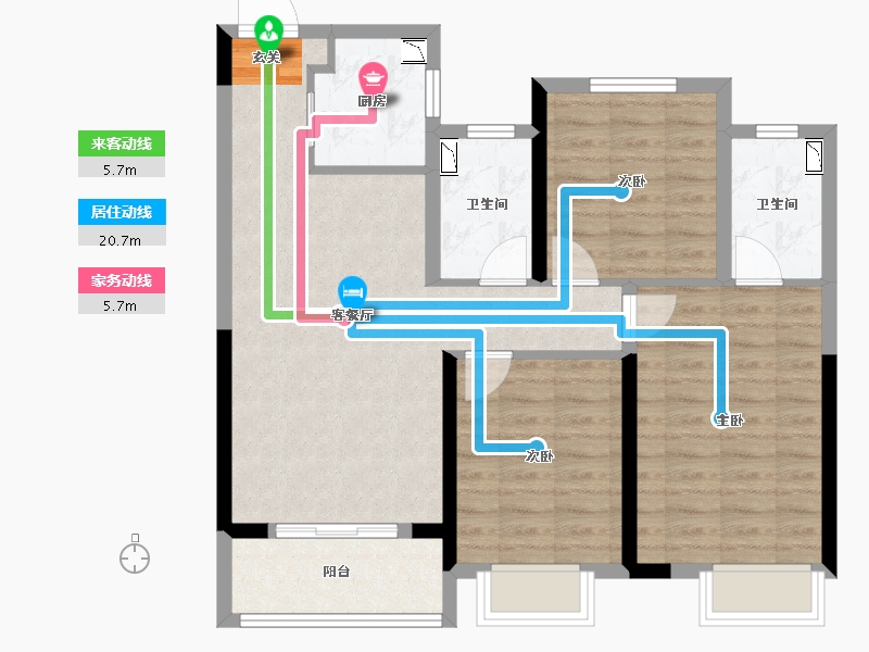 江西省-吉安市-中梁玖�院-84.20-户型库-动静线