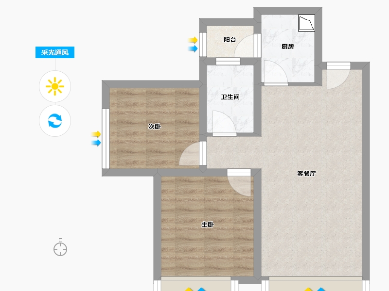 四川省-自贡市-燊海森林御景湾-52.10-户型库-采光通风