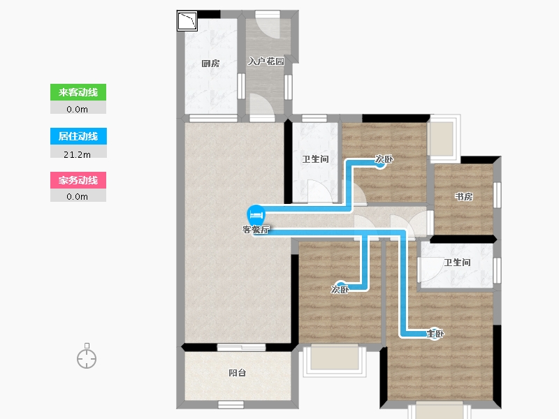 广东省-广州市-翡翠绿洲-86.00-户型库-动静线