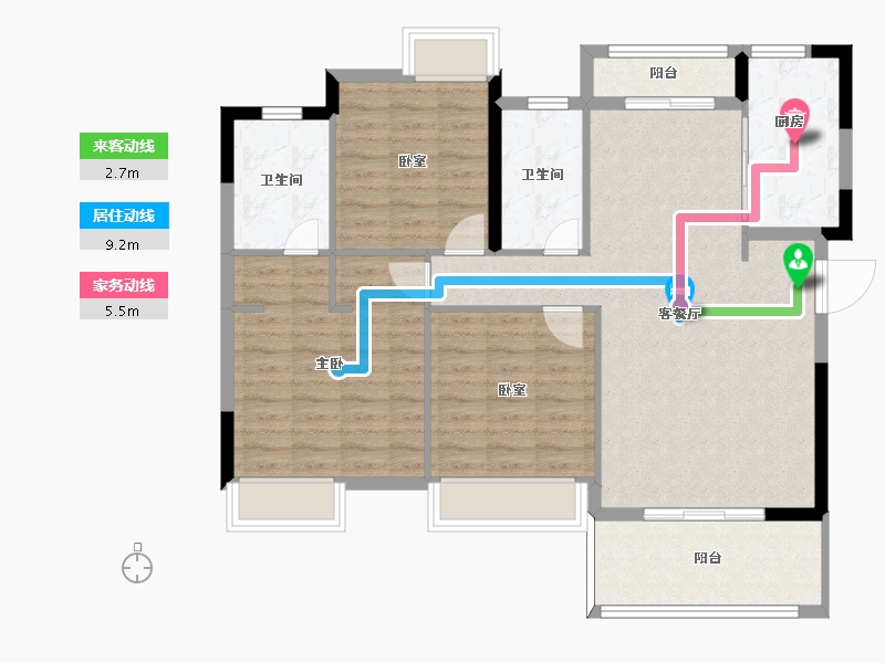 江西省-南昌市-富力银禧悦城-98.49-户型库-动静线