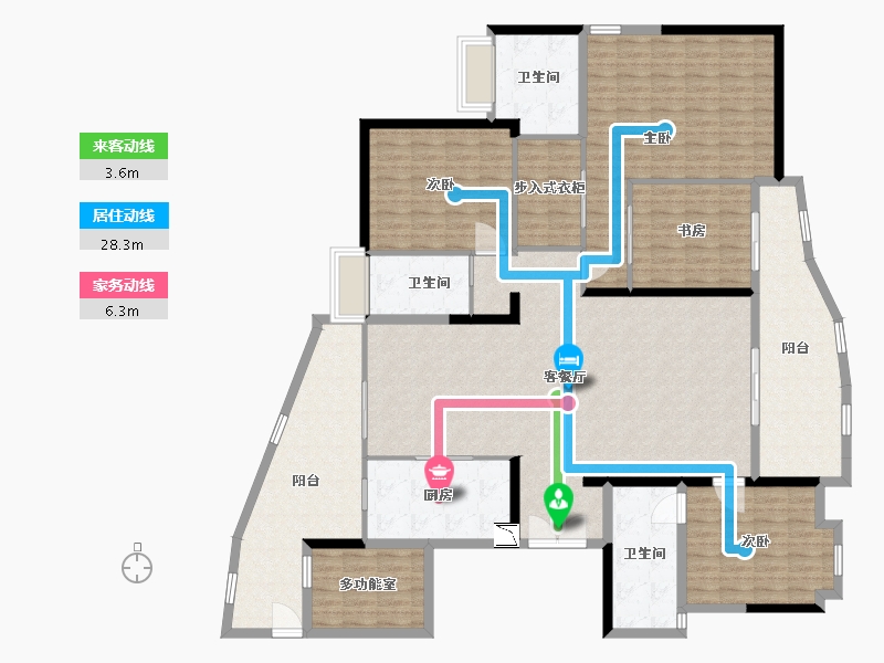 广东省-惠州市-天安星河广场-199.83-户型库-动静线