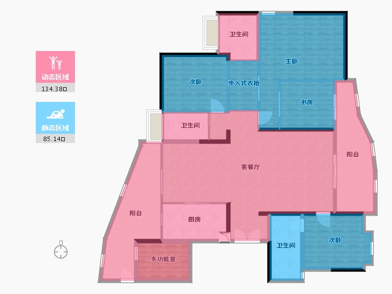 广东省-惠州市-天安星河广场-199.83-户型库-动静分区